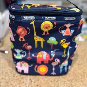 LeSportsac Blue Animal Print Bag